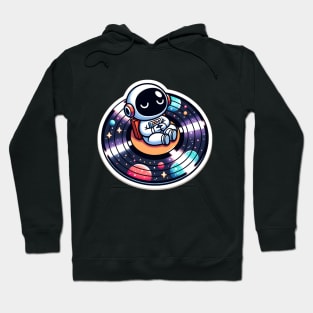 Astronaut in Space- Cosmic Record Hoodie